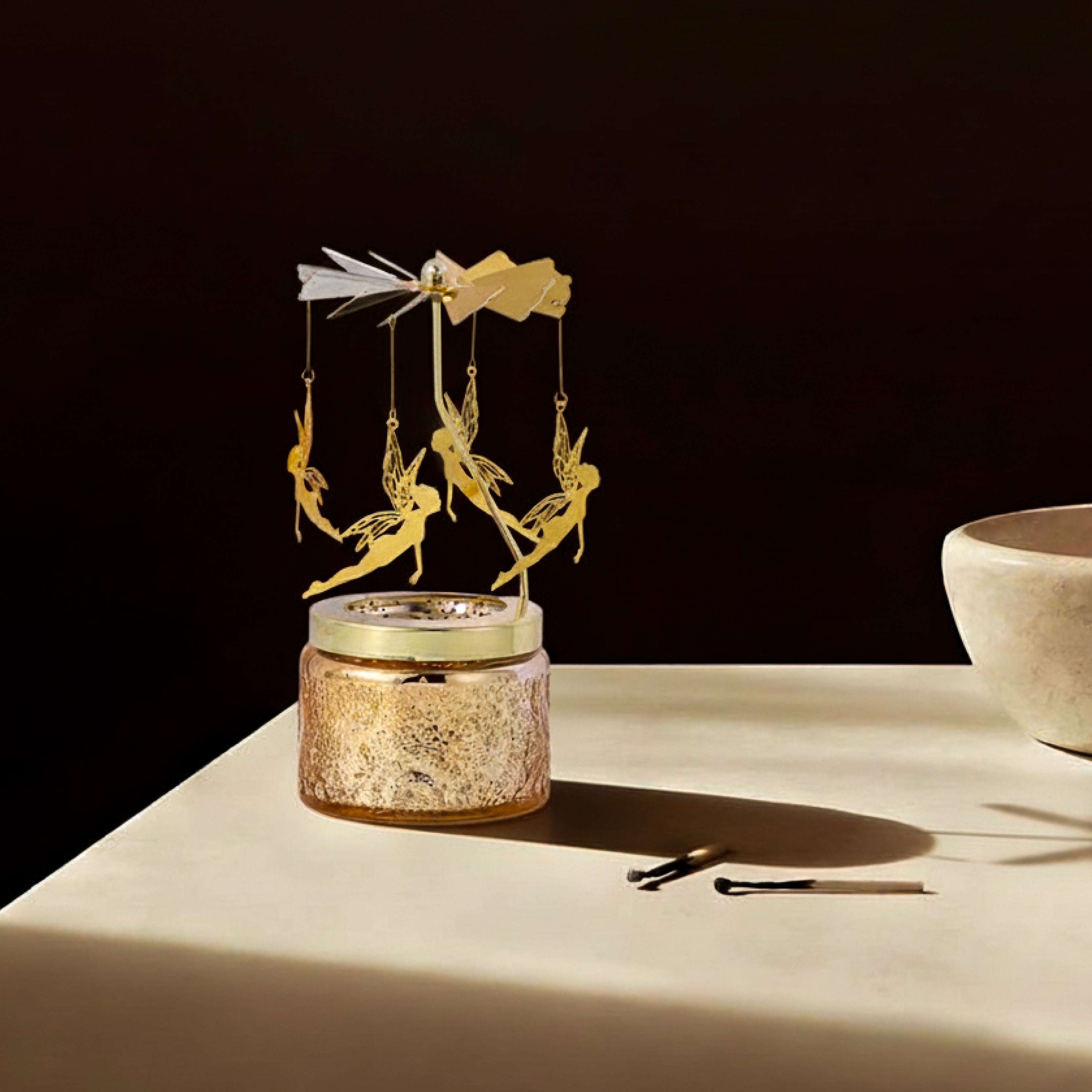 Rotating Candle-Fairy Gold