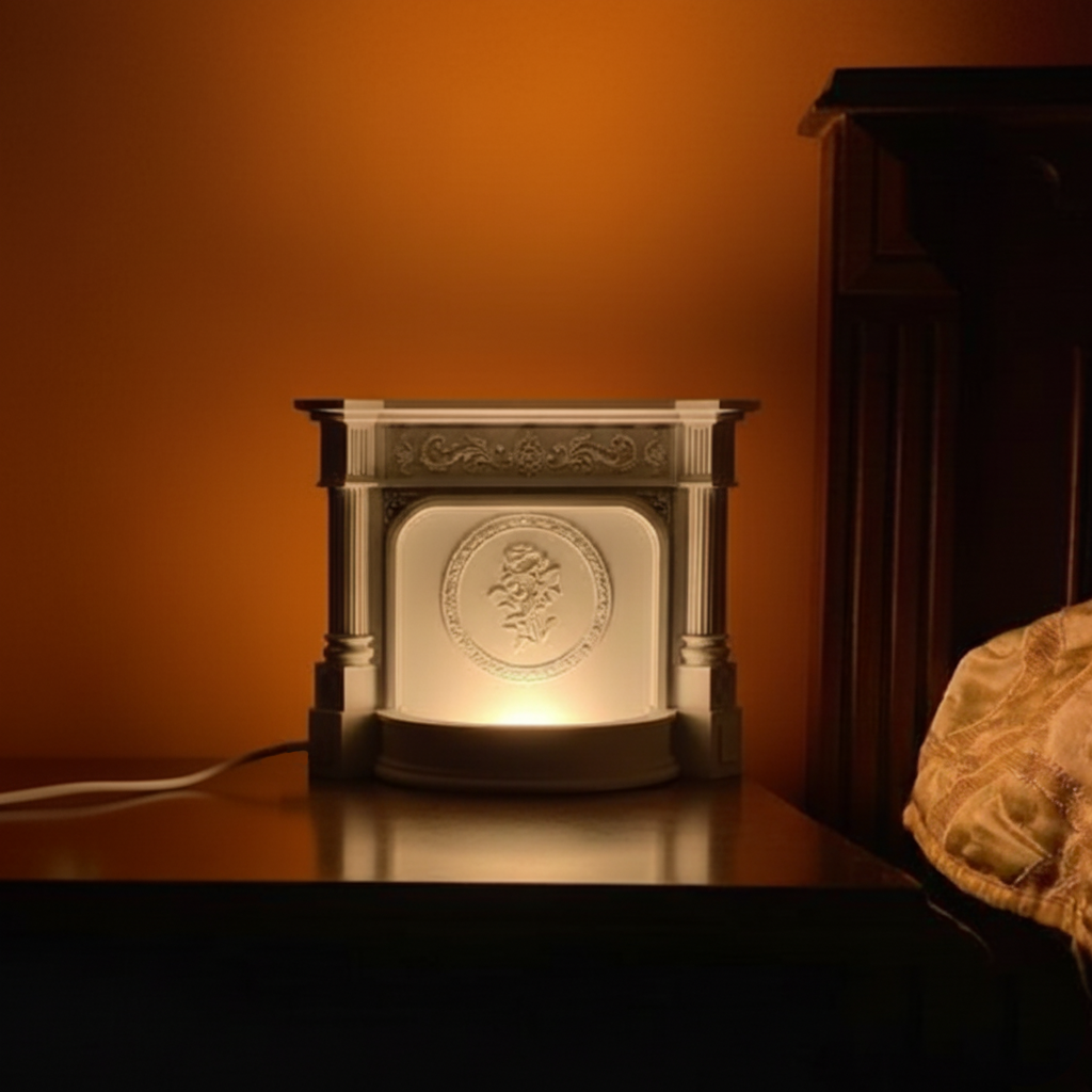 Fireplace-shaped Aromatherapy Stone Lamp